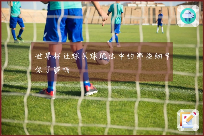 世界杯让球买球玩法中的那些细节你了解吗